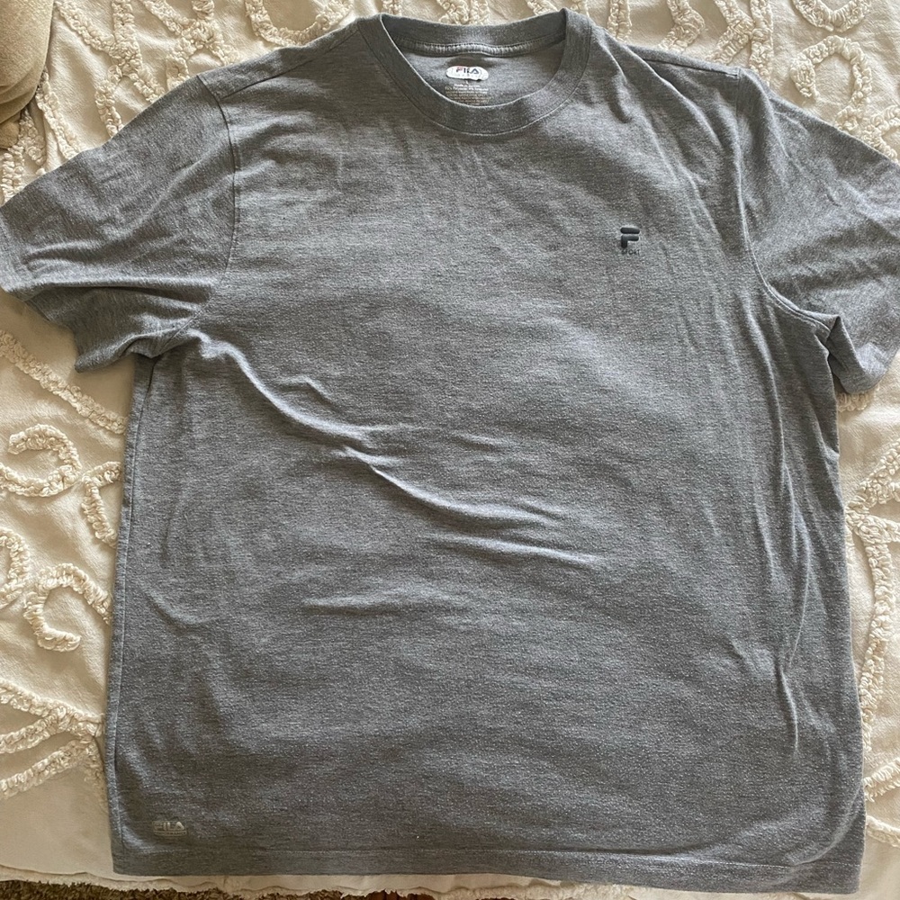 Grey FILA Men’s Basic Tee